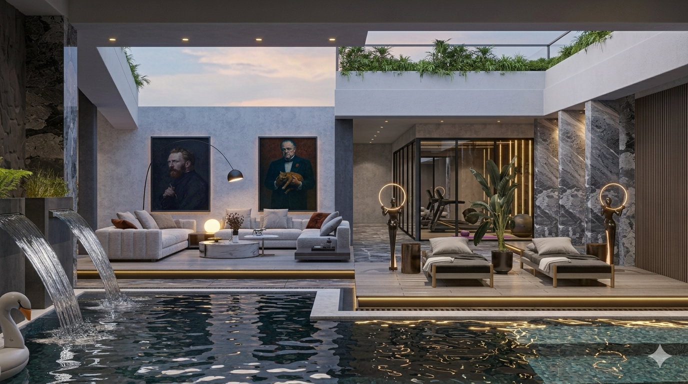 Central Park Villa Interior